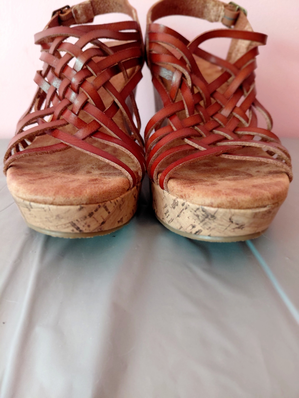 NEW without Tag Jellypop Boulevard Sz 7.5 Wedge Sandal 4 Inch Heel. - Picture 3 of 14